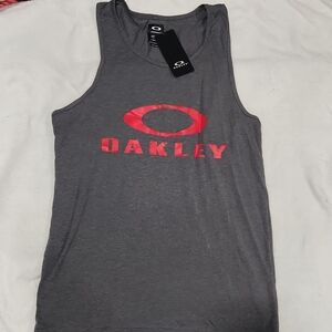 Oakley Gray Tank Top with Red Logo